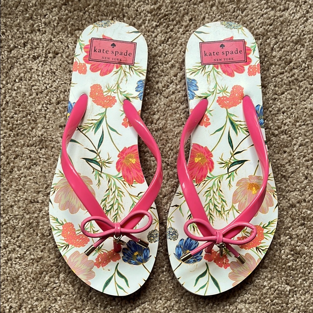 Kate Spade Pink Floral Sandals